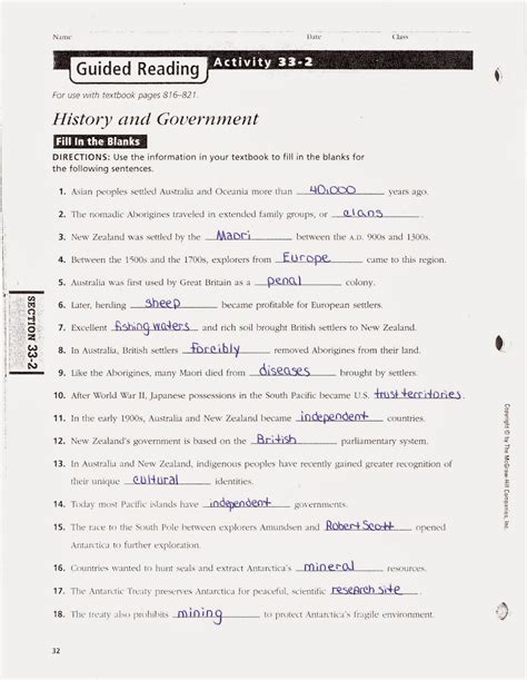 Full Download Guided Reading Activity 33 2 Answer Key 