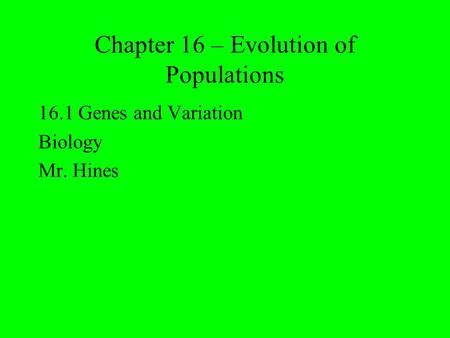 Full Download Guided Reading And Study Workbook Chapter 16 Evolution Of Population 