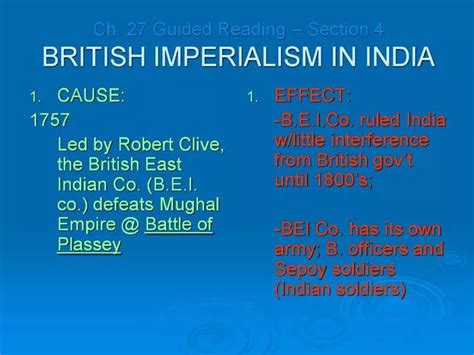 Read Guided Reading British Imperialism In India Answers 