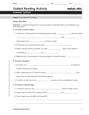 Read Online Guided Reading Economics Answers 