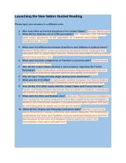 Full Download Guided Reading Launching The New Nation Answers 