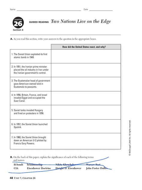 Download Guided Reading Two Nations Live In The Edge 