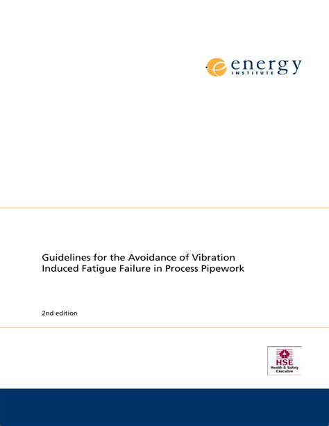 guidelines for avoidance of vibration