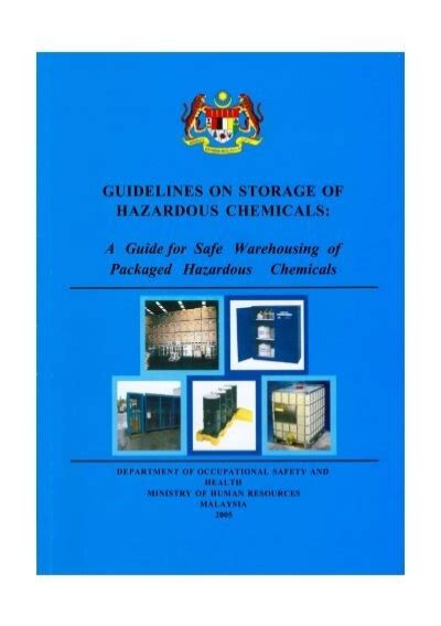 guidelines on storage of hazardous chemicals foundation service
