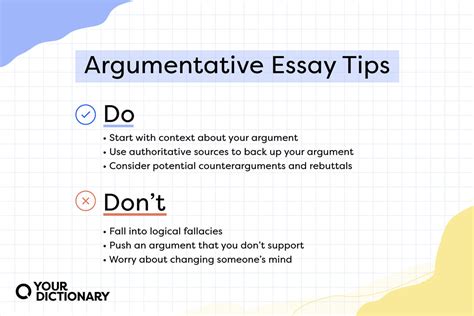 Read Guidelines Argumentative Essay 