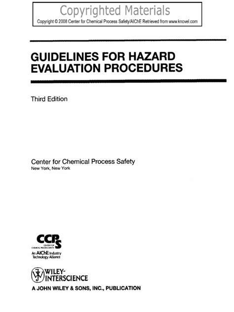 Download Guidelines For Hazard Evaluation Procedures 3Rd Edition Free Download 