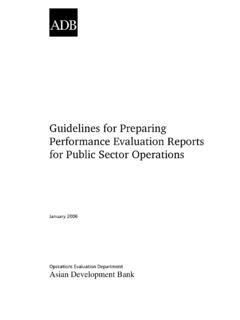 Read Guidelines For Preparing Performance Evaluation Reports 