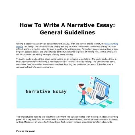 Full Download Guidelines Narrative Essay 