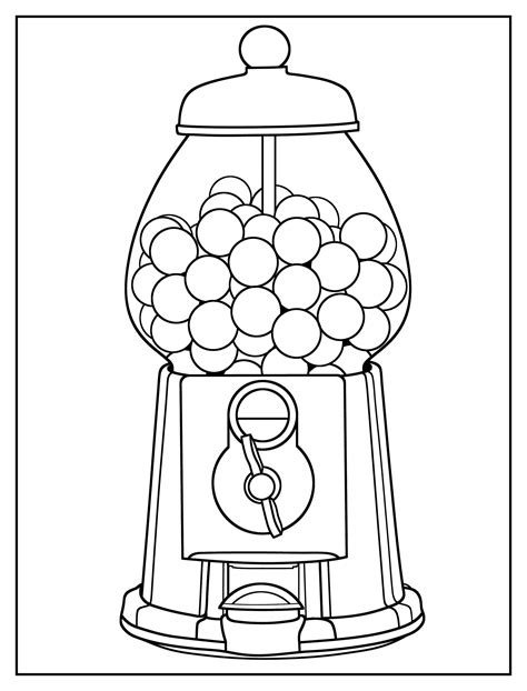 Gumball Machine Coloring Page K5 Worksheets Gumball Machine Coloring Page - Gumball Machine Coloring Page