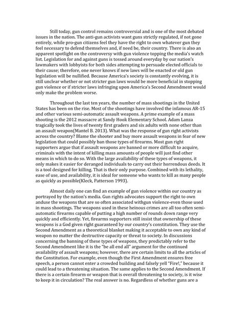 Read Gun Control Paper 