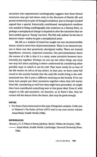 gusdorf conditions and limits of autobiography example