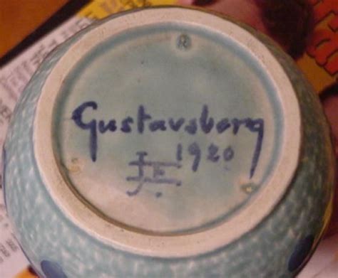 gustavsberg pottery marks dating