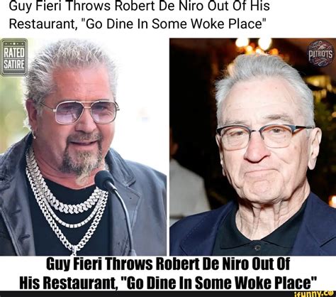 Guy Fieri Throws Robert De Niro Out Of His Restaurant