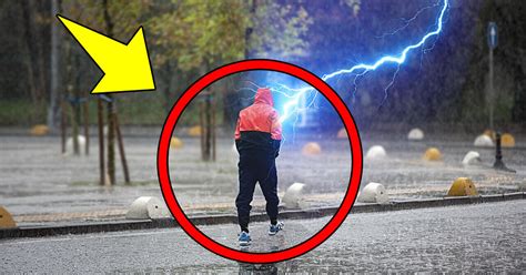 Guy Getting Struck By Lightning Twice