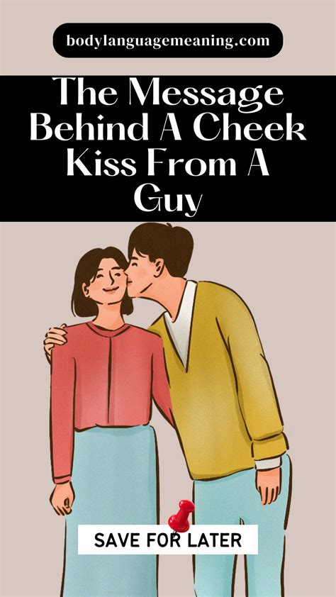 guy kisses your cheek meaning images