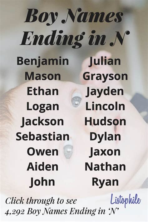 Guy Names Ending In A