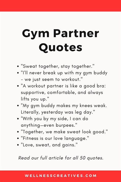 Gym Partner Quotes