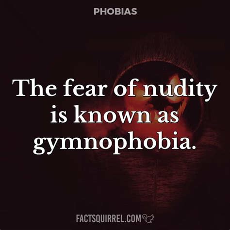 gymnophobia is the fear of