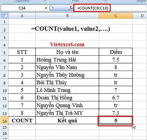 hàm count trong excel | COUNT Hm COUNT H tr ca Microsoft