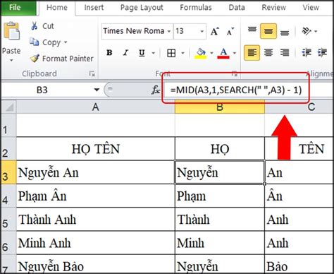 hàm mid trong excel | Hm MID H tr ca Microsoft