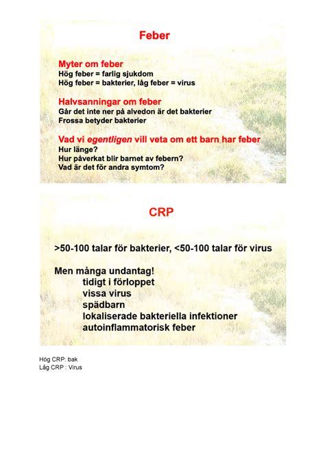 hög crp virus