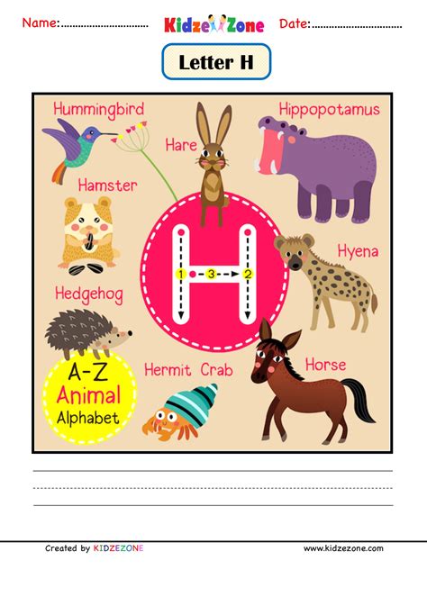 H H Is The Kindergarten Letter Of The Kindergarten Words That Start With H - Kindergarten Words That Start With H