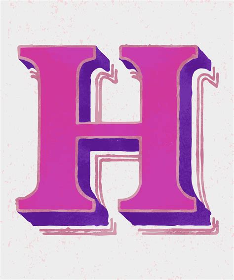 h letter design