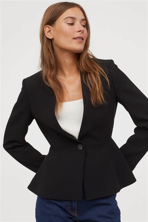 h m black jacket ladies amxm luxembourg