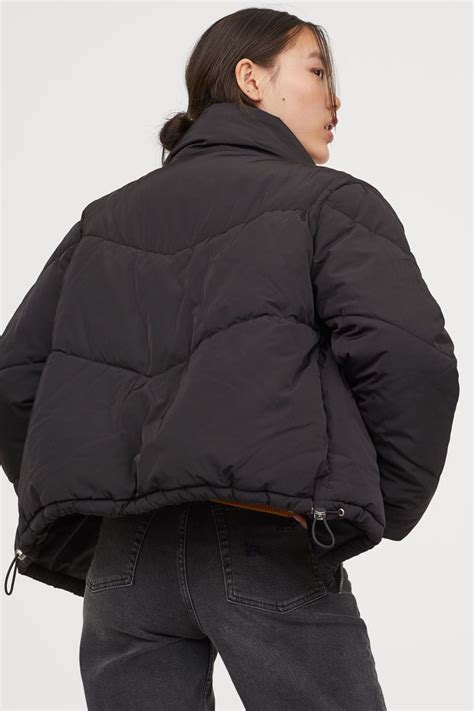 h m black puffer jacket women s jydh canada