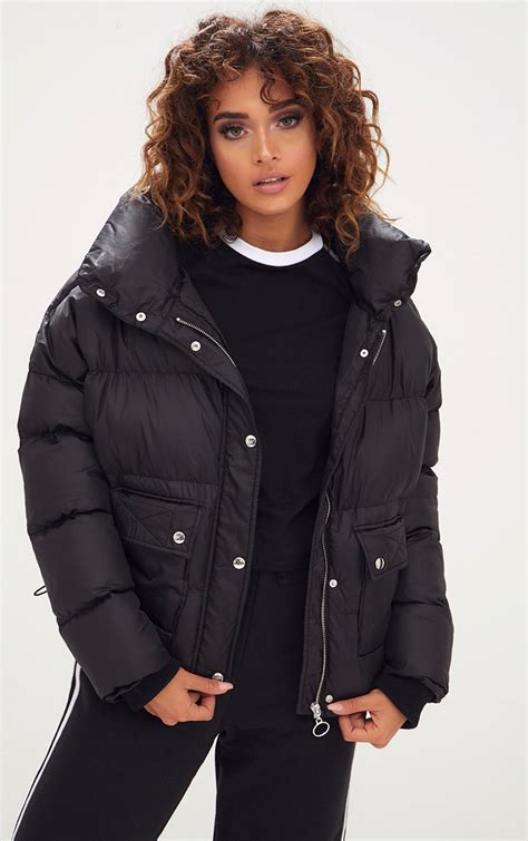 h m black puffer jacket women s tnrh