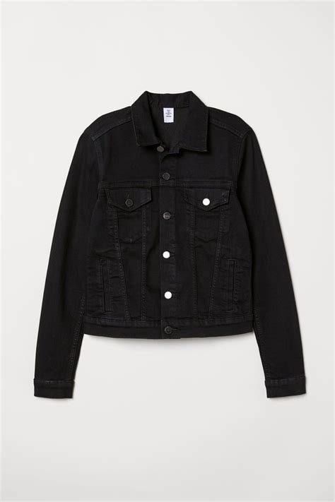 h m denim black jacket cvhu luxembourg