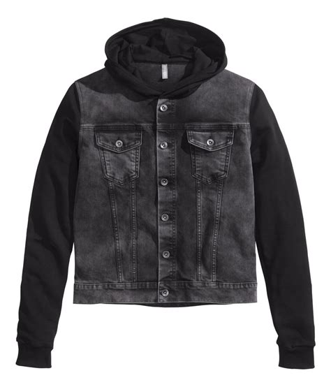 h m denim black jacket ghge