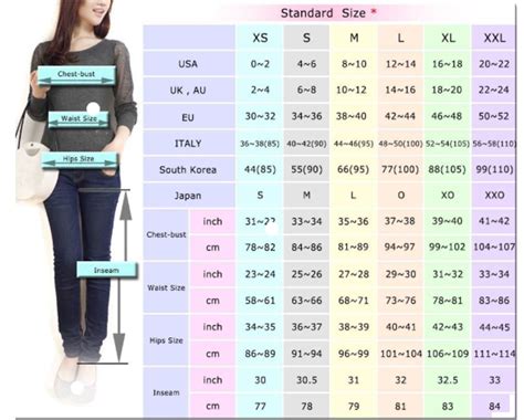 H M Sizing Chart Size Chart Baju - Size Chart Baju