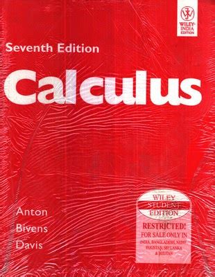 Full Download H Anton Calculus 7Th Edition 