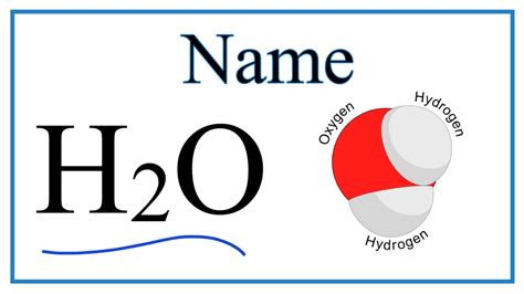 H2o Systematic Name