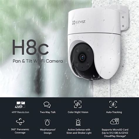 h8c | Camera H8c Pro 3K 50MP Ezviz Home