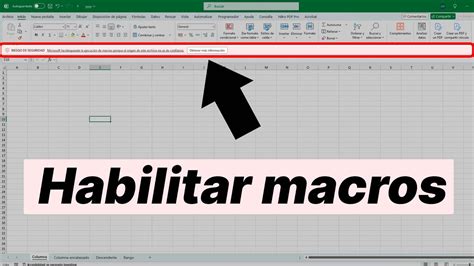 Habilitar Macros Excel