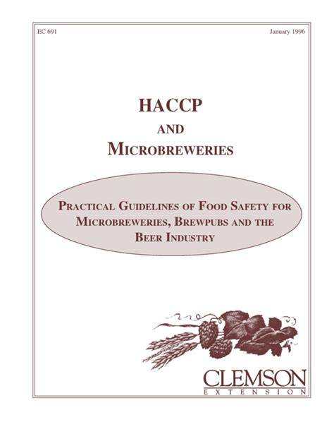 haccp for microbrewery