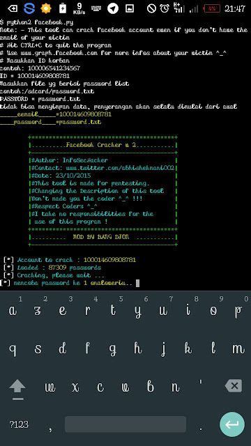 Hack Fb Termux