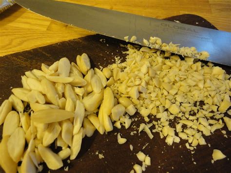 hackad mandel rostning