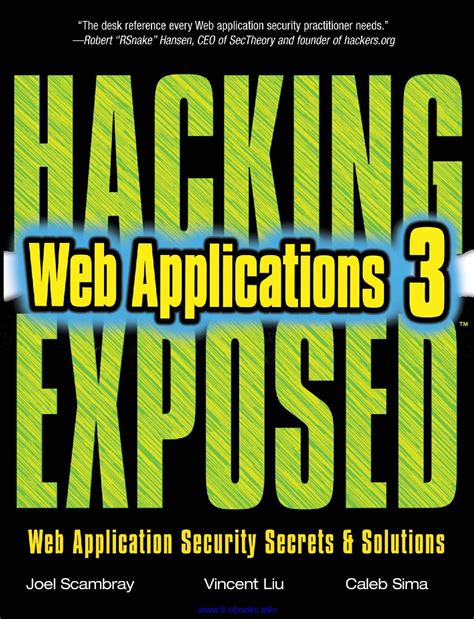 Hacking Exposed Web Applications, 3rd Edition