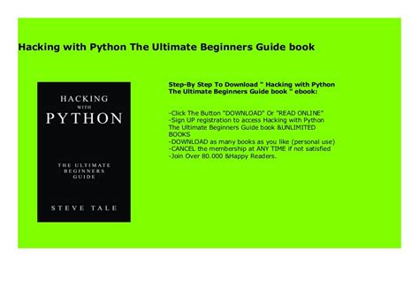 Full Download Hacking With Python The Ultimate Beginners Guide 