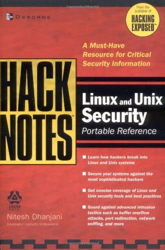 Full Download Hacknotes Linux And Unix Security Portable Reference 