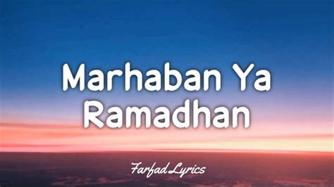 haddad alwi marhaban ya ramadhan lirik