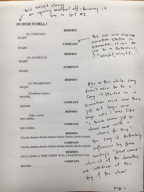 Hadestown Script
