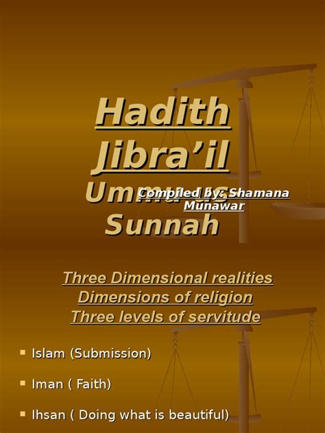hadith of jibreel pdf