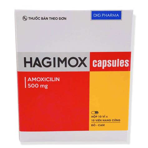 hagimox 500 | Thuc khng sinh Hagimox 500 Amoxicilin 500mg