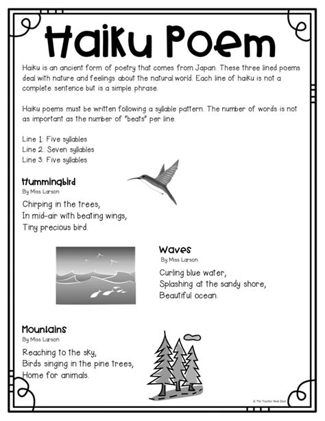 Haiku Poem Worksheet   Teaching Japanese Haiku Poems To Children Haiku Worksheets - Haiku Poem Worksheet