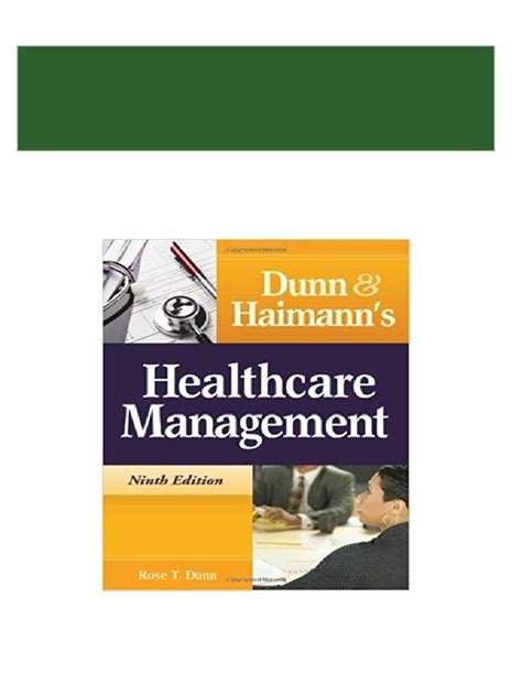 Full Download Haimann Healthcare Management 9Th Edition File Type Pdf 