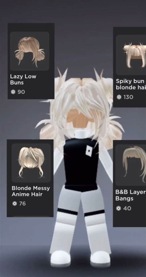Roblox hair combo compilation(y2k, R6, Indie, Emo, Softie,da hood and  preppy)(multiple colours) 